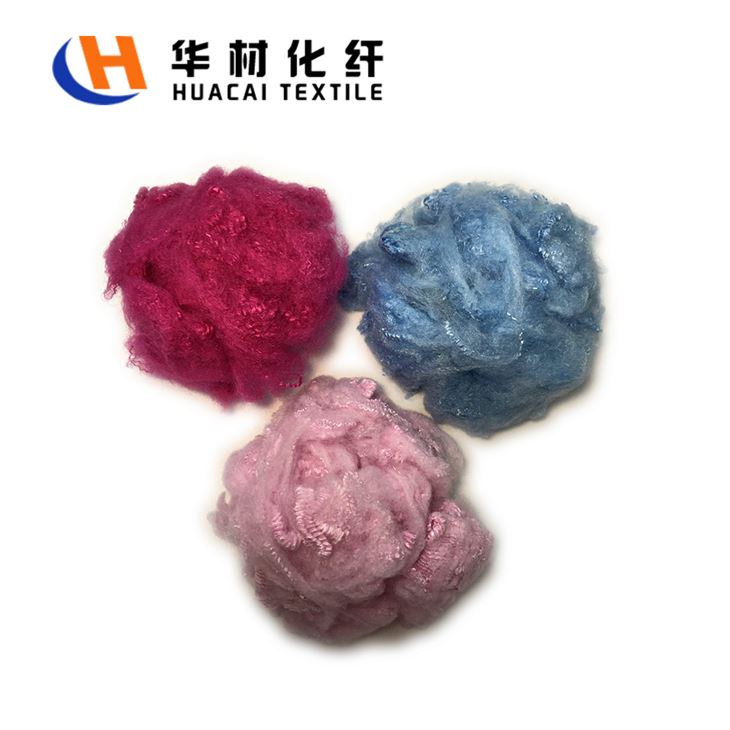 Fibra de poliester de color retardant en flama